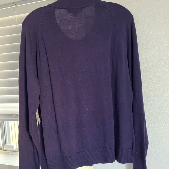 Coldwater Creek Deep Purple Knit Top - Picture 2 of 4